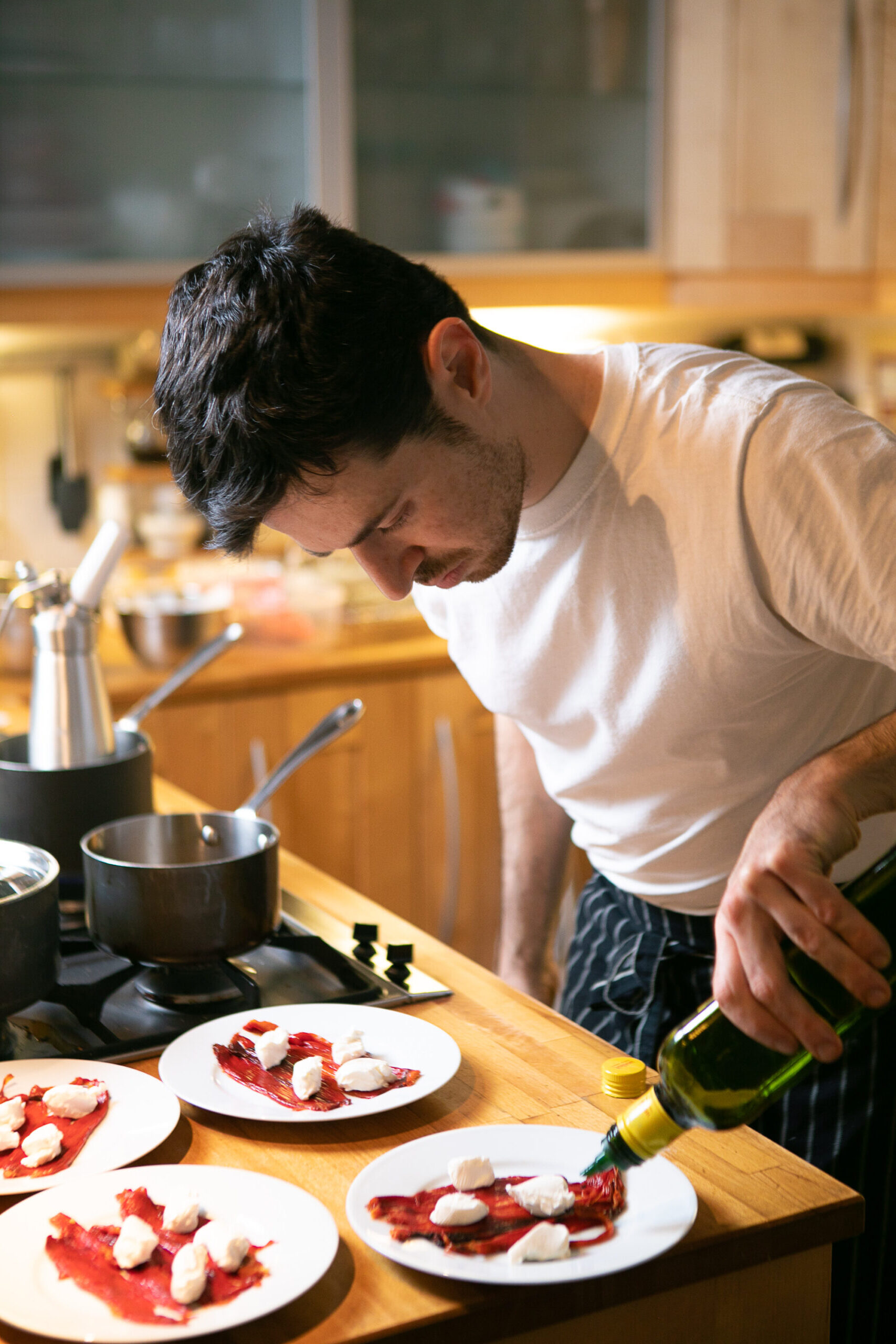 Chef à domicile, dressage et finitions en cuisine privée